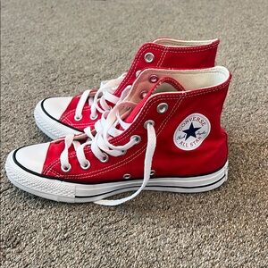 Converse Red Canvas Low-Top Sneakers